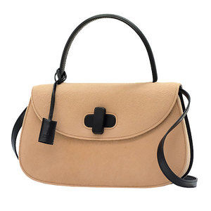Gucci 2WAY Handbag Felt Beige